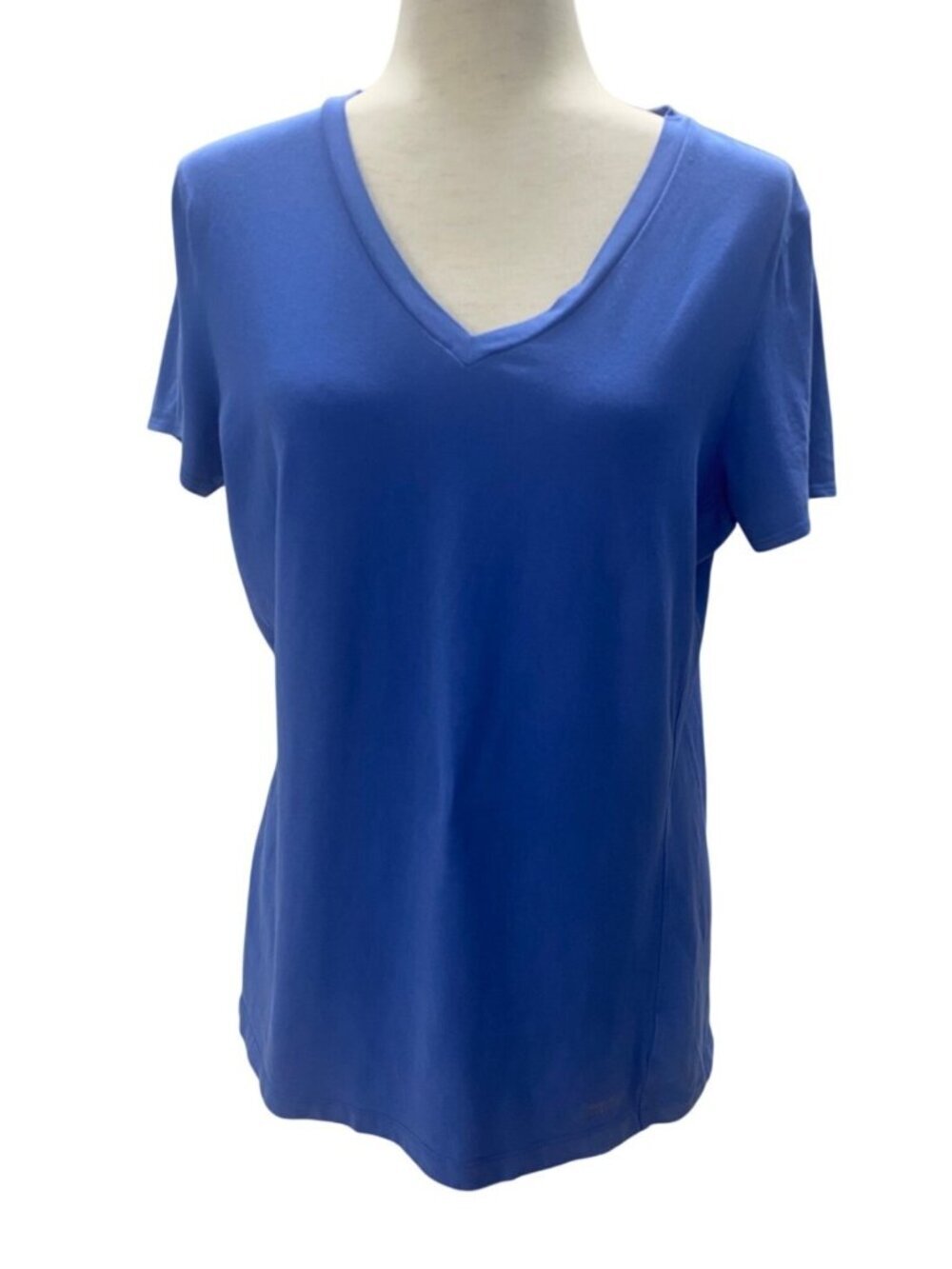 Calvin Klein Performance Blue T shirt Womens Size L Athletic Quick Dry Outdoor